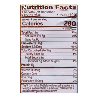 MAMA Instant Noodles Oriental Style Pork - 2.1 Oz - Image 4