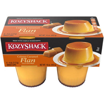 Kozy Shack Creme Caramel Flan 4 Count - 16 Oz - Image 2