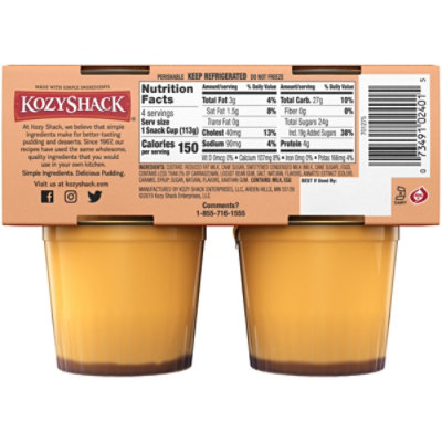 Kozy Shack Creme Caramel Flan 4 Count - 16 Oz - Image 4