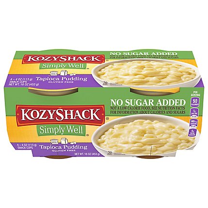 Kozy Shack Simply Well Tapioca Pudding 4 Count - 16 Oz - Image 3