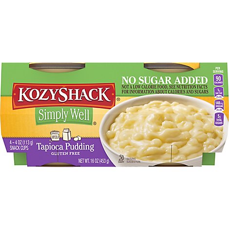 Kozy Shack Simply Well Tapioca Pudding 4 Count - 16 Oz