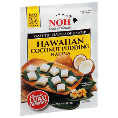 NOH Luau Dessert Pudding Coconut Hawaiian Haupia - 4 Oz - Image 1