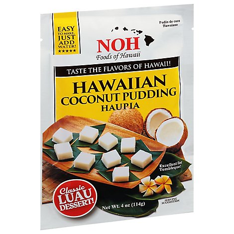 NOH Luau Dessert Pudding Coconut Hawaiian Haupia - 4 Oz