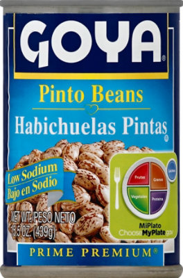 Goya Beans Pinto Premium Low Sodium Can - 15.5 Oz - Image 2