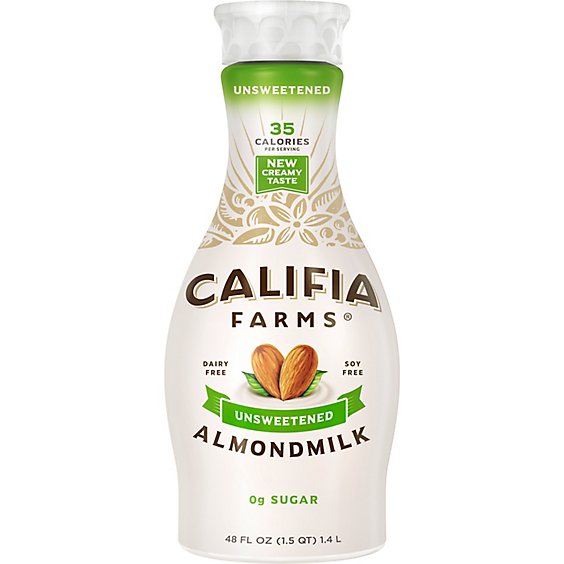 Califia Farms Unsweetened Almond Milk - 48 Fl. Oz.