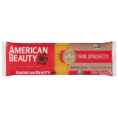 American Beauty Pasta Spaghetti Thin - 16 Oz