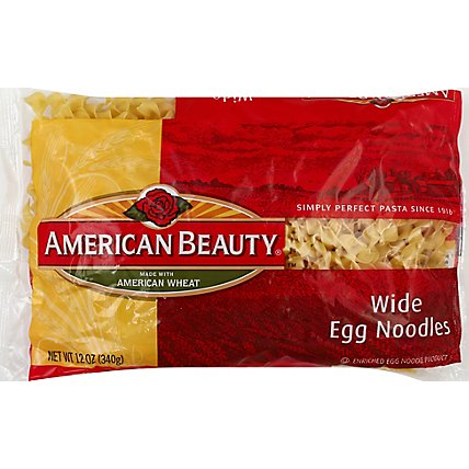 American Beauty Pasta Egg Noodles Wide - 12 Oz - Image 2