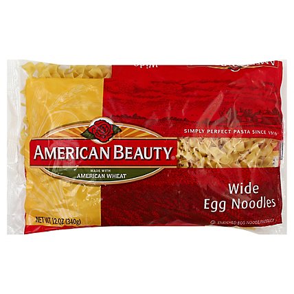 American Beauty Pasta Egg Noodles Wide - 12 Oz - Image 1