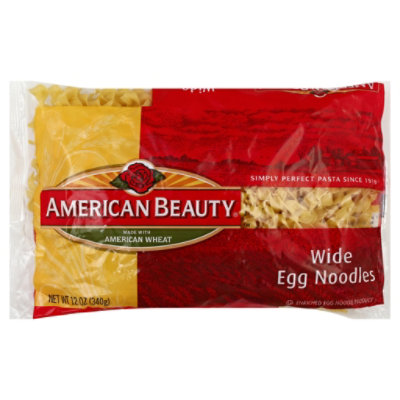 American Beauty Pasta Egg Noodles Wide - 12 Oz