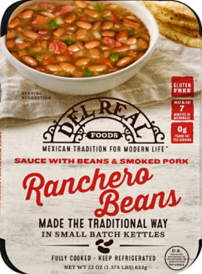 Del Real Ranchero Bean/Ham - 24 Oz - Image 2