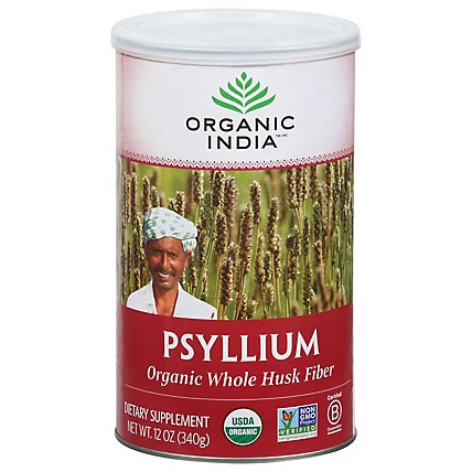 Organic India Whole Husk Psyllium - 12 Oz - Image 2