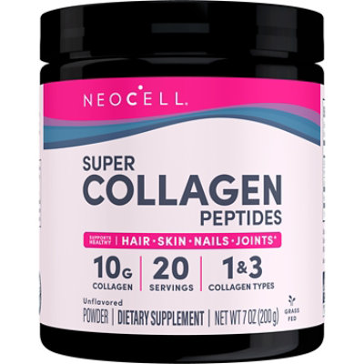 NeoCell Super Collagen Peptides Powder Unflavored - 7 Oz - Image 1