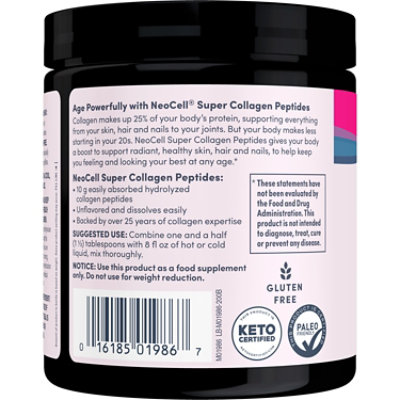 NeoCell Super Collagen Peptides Powder Unflavored - 7 Oz - Image 4