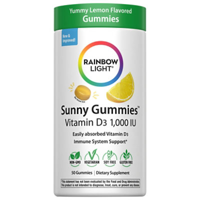 Rainbow Light Sunny Gummies Vitamin D3 1000 Iu - 50 Count - Image 2