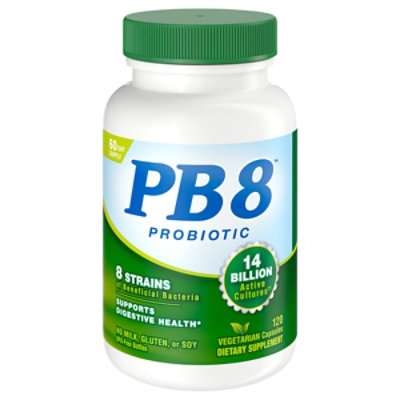 Nutrition Now PB8 Vegetarian Formula Vegetarian Capsules - 120 Count - Image 2