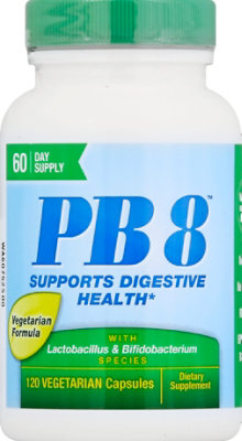 Nutrition Now PB8 Vegetarian Formula Vegetarian Capsules - 120 Count - Image 2