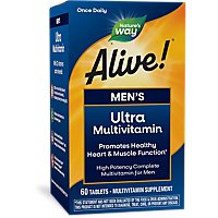 Natures Way Alive Mens Ultra Potency Dietary Supplement - 60 Count - Image 2