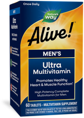 Natures Way Alive Mens Ultra Potency Dietary Supplement - 60 Count - Image 1