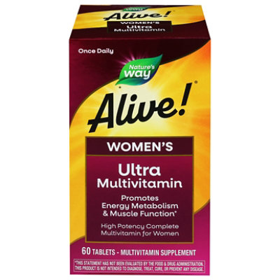 Natures Way Alive Womens Multi Vitamin - 60 Count - Image 3