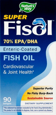 Natures Way Softgels 70% Epa Dha Super Fisol Fish Oil - 90 Count - Image 2