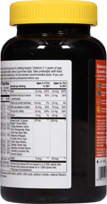 Natures Way Alive! Multi-Vitamin Gummies For Children Cherry Grape & Orange - 90 Count - Image 3