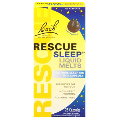 Bach Original Flower Remedies Rescue Sleep Liquid Melts Capsules - 28 Count - Image 3