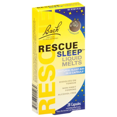 Bach Original Flower Remedies Rescue Sleep Liquid Melts Capsules - 28 Count - Image 2