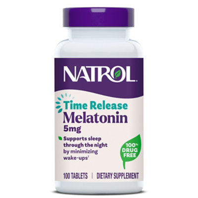 Natrol Melatonin Tr Time Release 5 Mg Tablets - 100 Count - Image 1