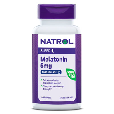 Natrol Melatonin Tr Time Release 5 Mg Tablets - 100 Count