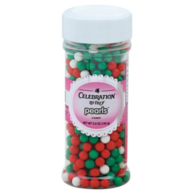 Celebration by Frey Pearls Christmas Mix Candy - 5 Oz - Image 1