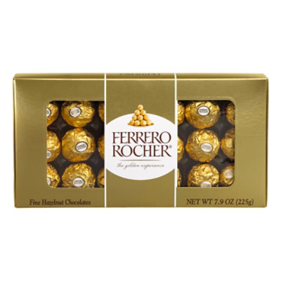 Ferrero Rocher Chocolate Fine Hazelnut 18 Count - 7.9 Oz