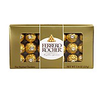 Ferrero Rocher Chocolate Fine Hazelnut 18 Count - 7.9 Oz