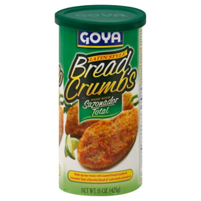 Goya Bread Crumbs Latin Style With Sazonador Total - 15 Oz