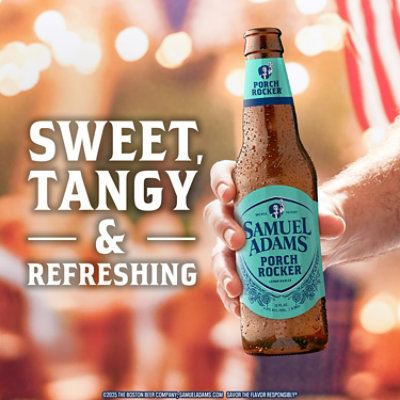 Samuel Adams Porch Rocker Lemon Radler Seasonal Beer Bottles - 6 - 12 Fl. Oz. - Image 3