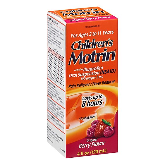 Motrin Childrens Ibuprofen Suspension Berry Flavor - 4 Fl. Oz.