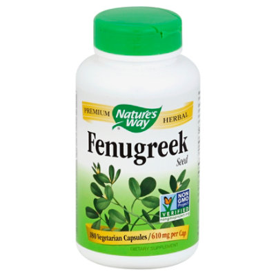Natures Way Fenugreek Seed - 180 Count - Image 1