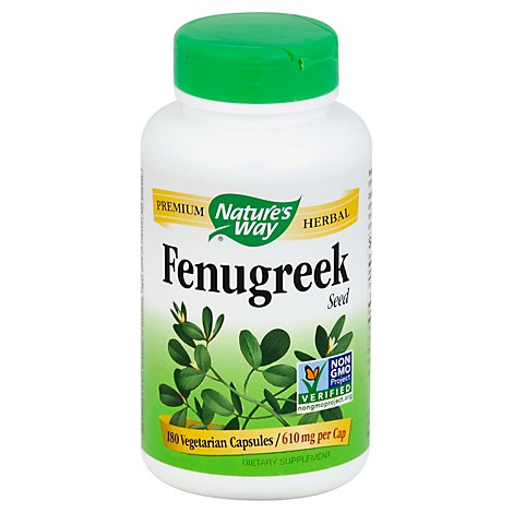 Natures Way Fenugreek Seed - 180 Count