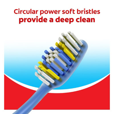 Colgate Extra Clean Full Head Manual Toothbrush Medium - 4 Count - Image 4