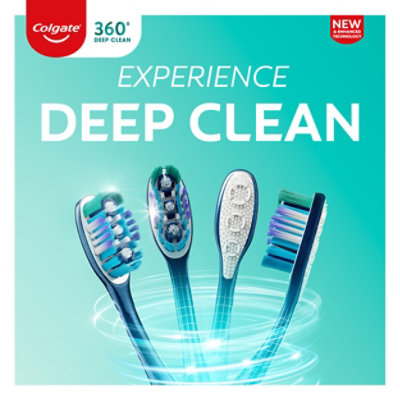 Colgate 360° Manual Toothbrush with Tongue and Cheek Cleaner Soft - 2 Count - Image 2