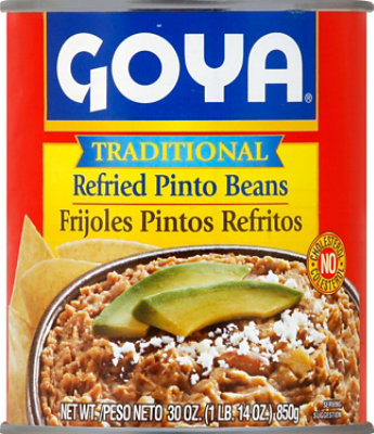 Goya Beans Refried Pinto Traditional - 30 Oz - Image 2