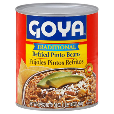Goya Beans Refried Pinto Traditional 30 Oz acmemarkets