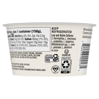 So Delicious Dairy Free Vanilla Coconut Milk Yogurt Cup - 5.3 Oz - Image 2