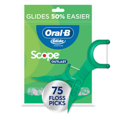 Oral-B Glide Mint With Long Lasting Scope Flavor Dental Floss Picks ...