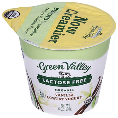 Green Valley Organics Yogurt Vanilla Yogurt - 6 Oz