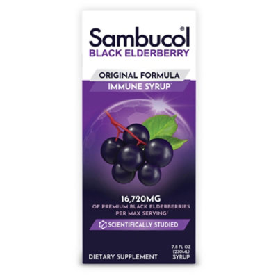 Sambucol Syrup Black Elderberry Original - 7.8 Oz - Image 2