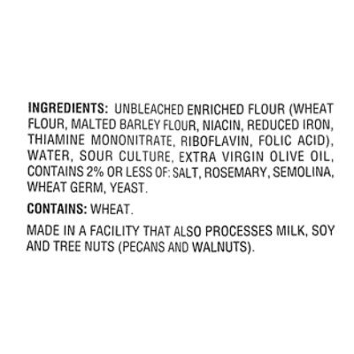 La Brea Bakery Bread Loaf Rosemary Olive Oil Round - 14.5 Oz - Image 4