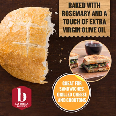 La Brea Bakery Bread Loaf Rosemary Olive Oil Round - 14.5 Oz - Image 5