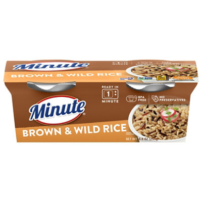 Minute Brown And Wild Rice Ready to Serve In Cup 2 Count - 8.8 Oz - Image 1