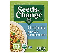 SEEDS OF CHANGE Organic Rice Brown Basmati Pouch - 8.5 Oz