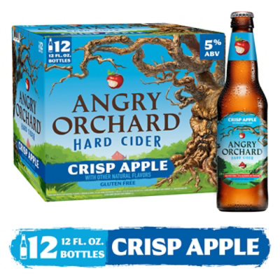 Angry Orchard Hard Cider Crisp Apple Bottles - 12-12 Fl. Oz. - Randalls